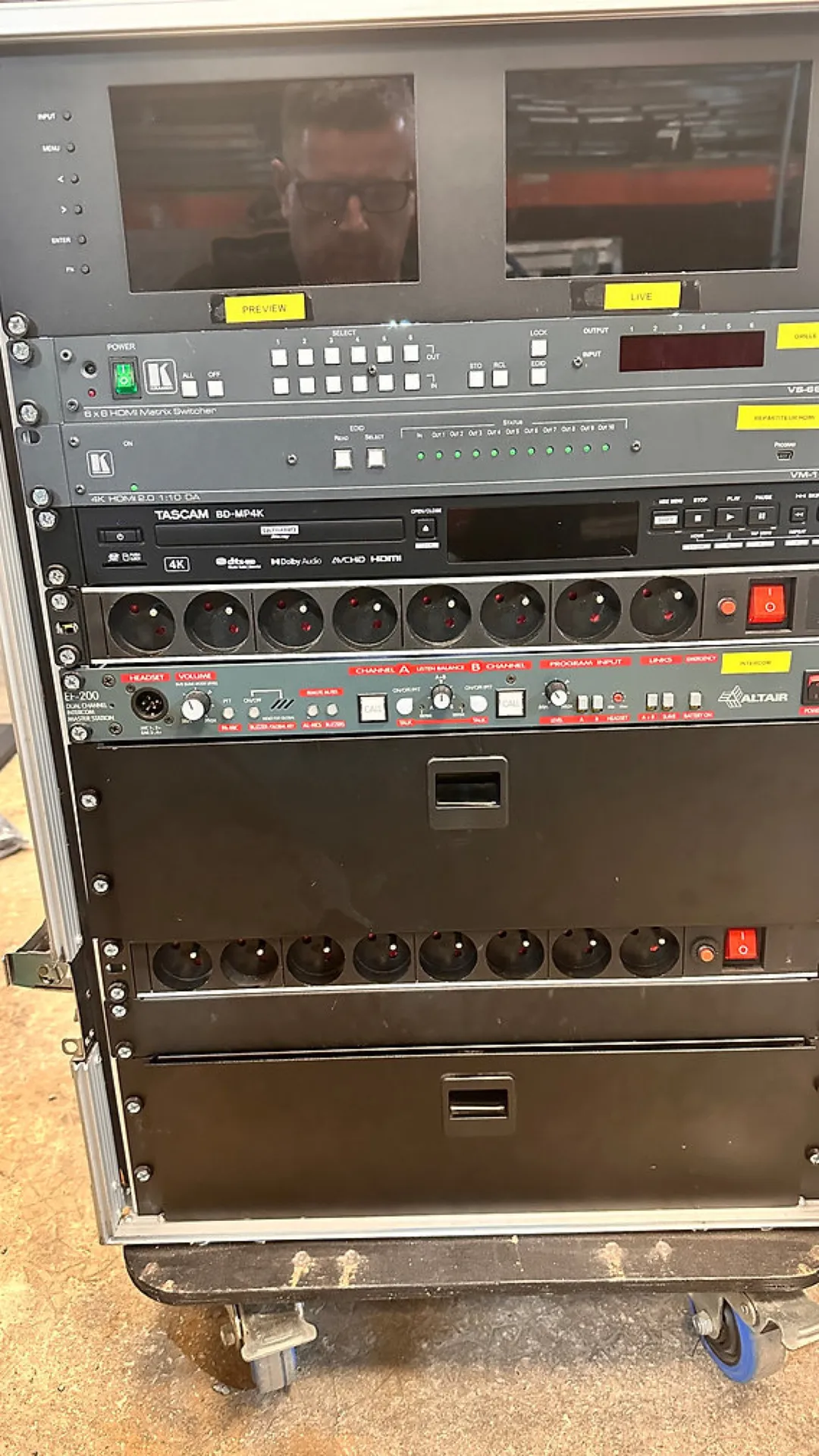 RACK REGIE VIDEO NUMERIQUE PRO 1