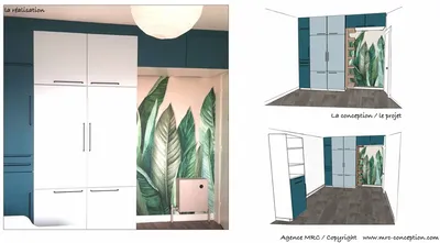 Architecte d'intérieur sur Marseille : conception d'un dressing sur mesure en combinaison avec des éléments de IKEA et Plum Living, pour des agencements uniques