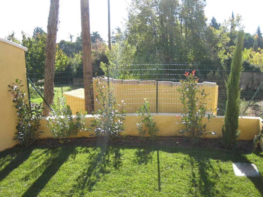 Pose gazon en rouleau et plantations