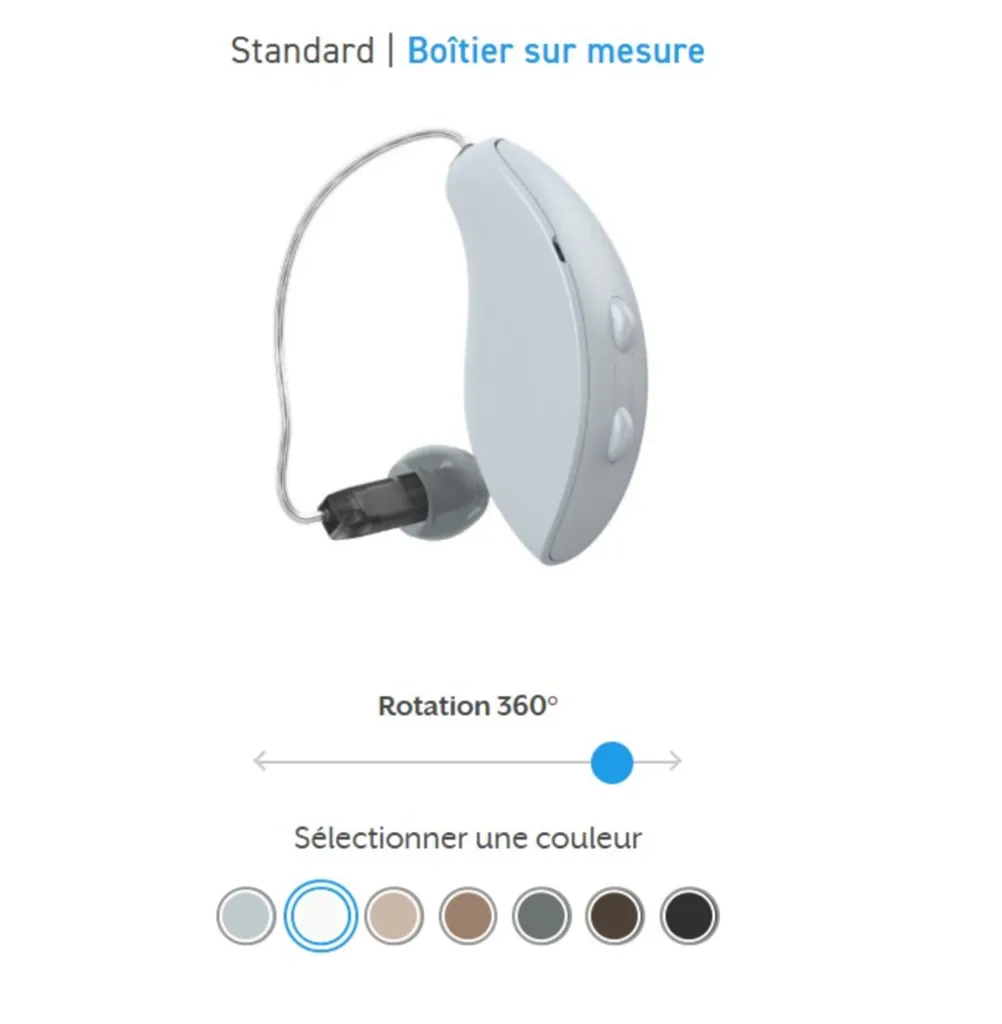 RIC 312 Omega AI : appareil auditif discret dernière technologie à L'Isle d'Abeau 38080 et en Rhône-Alpes