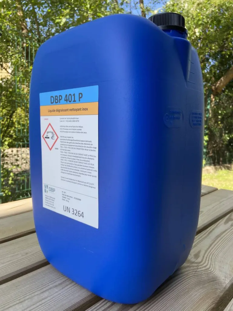 DBP 401 - DBP 401 N - DBP 401 P - Produit de nettoyage et de dégraissage pour les aciers en carbone