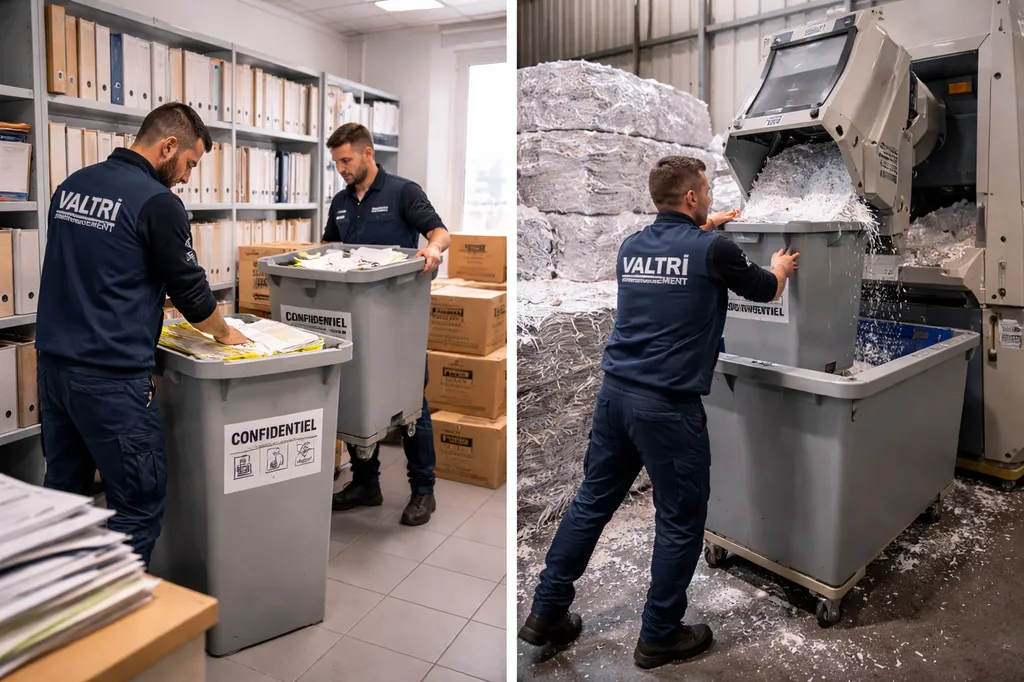 Chargement et transport d’archives confidentielles vers site de destruction à Marseille depuis Miramas