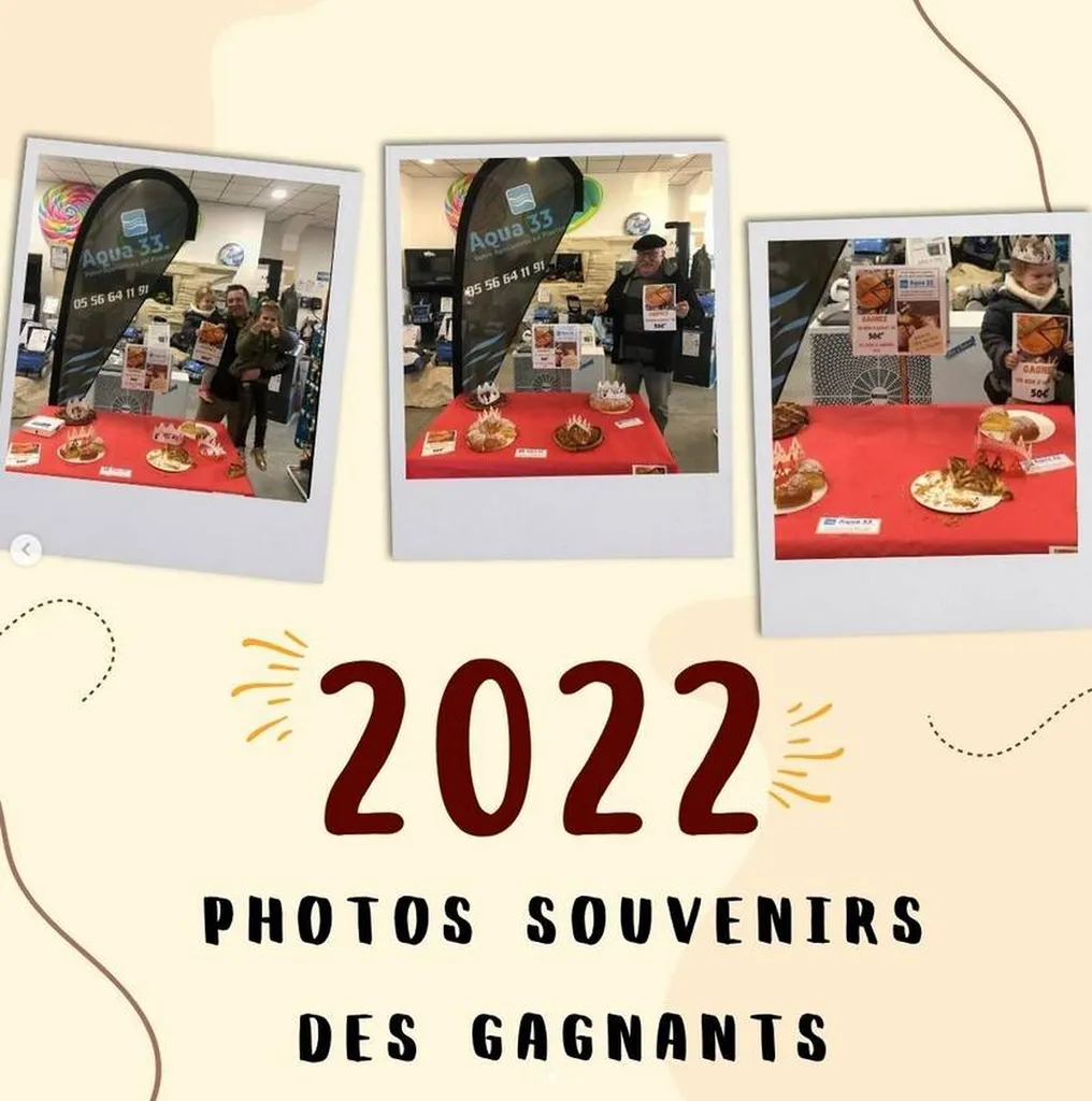 La galette des rois et bons d'achats aqua 33 à ambarès et lagrave