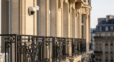 Pose de caméras dôme discrètes pour sécuriser un appartement en copropriété dans le 17e arrondissement de Paris