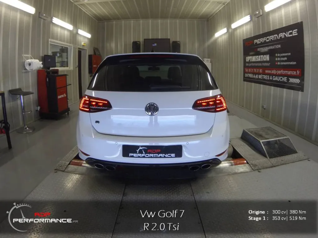 Reprogrammation moteur vw golf 7 R