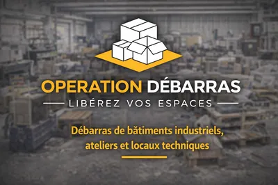 Débarras de bâtiments industriels, ateliers et locaux techniques au Havre et dans l’agglomération