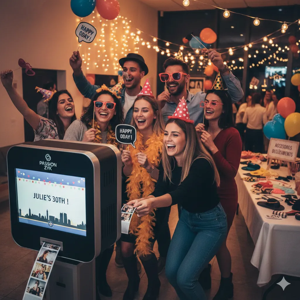 Location de photomaton pour une soirée d'anniversaire à Toulouse