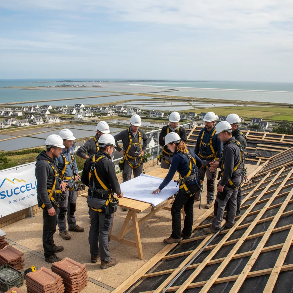 Coaching d’équipe pour entreprises de charpente et couverture à Noirmoutier-en-l’Île et ses alentours, près de Challans (Vendée) et Pornic (Loire-Atlantique) – SUCCELIA