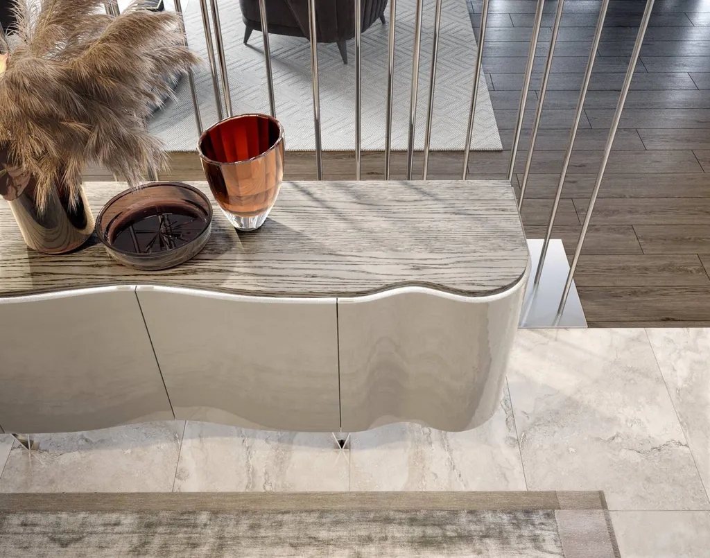 Bahut contemporain blanc 4 portes à hyères près de toulon