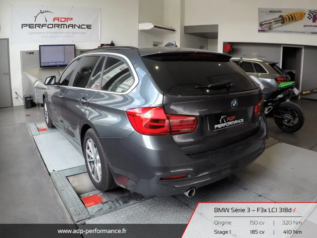 Reprogrammation moteur Nice - BMW Série 3 318d ADP Performance