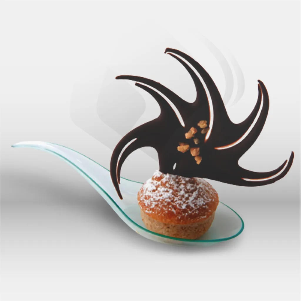 Cuillères de dégustation transparentes Garcia de Pou pour restauration professionnelle, idéales pour mises en bouche, buffets et événements, offrant une solution élégante, hygiénique et pratique pour le service des préparations culinaires en portions indi