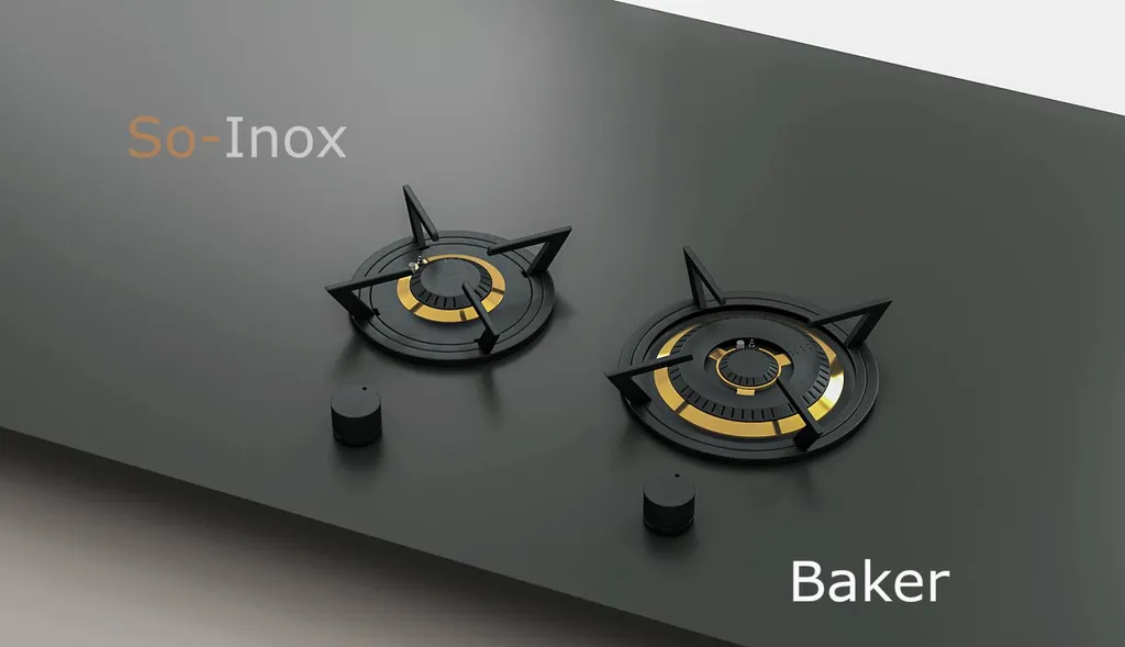 Brûleurs individuels BAKER 2 feux dont 1 brûleur wok (1,9 kW et 5.0 kW)