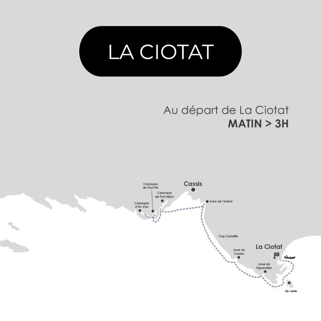 Visite des Calanques en bateau au départ de La Ciotat - matin