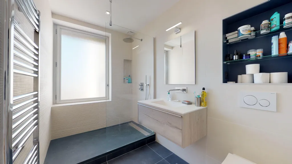 salle de bain douche à l'italienne 