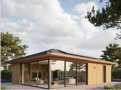 Réalisation d'une extension en ossature bois à Arcachon 