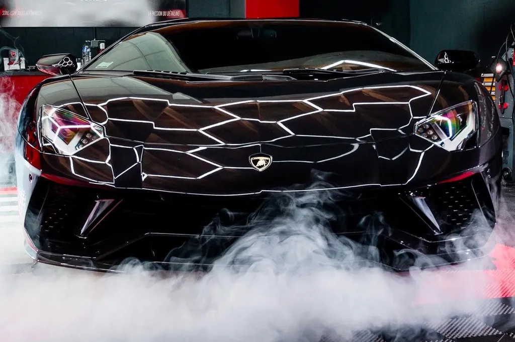 PPF pour rénovation, protection traitement céramique sur Lamborghini Aventador  proche de Lyon