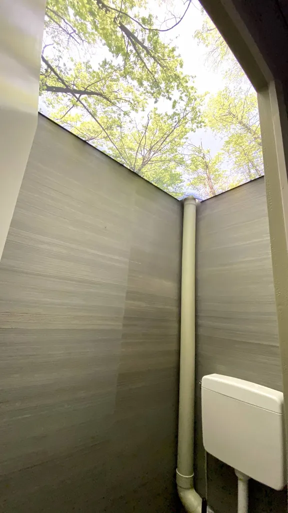 WC : plafond lumineux imprimé à Toulouse - Plafonds Tendus Occitans Marquefave