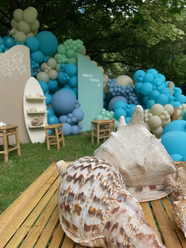 design ballon theme mer