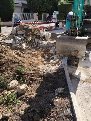 Travaux de rénovation de l'entrée à Nice