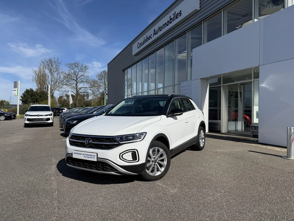 Vente Volkswagen T-Roc occasion proche Le Havre : SUV diesel 150ch DSG7 finition Style disponible chez votre concessionnaire Caudebec Automobiles à La Frénaye