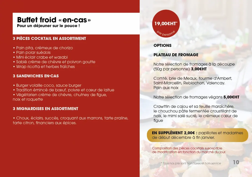 BUFFET FROID 