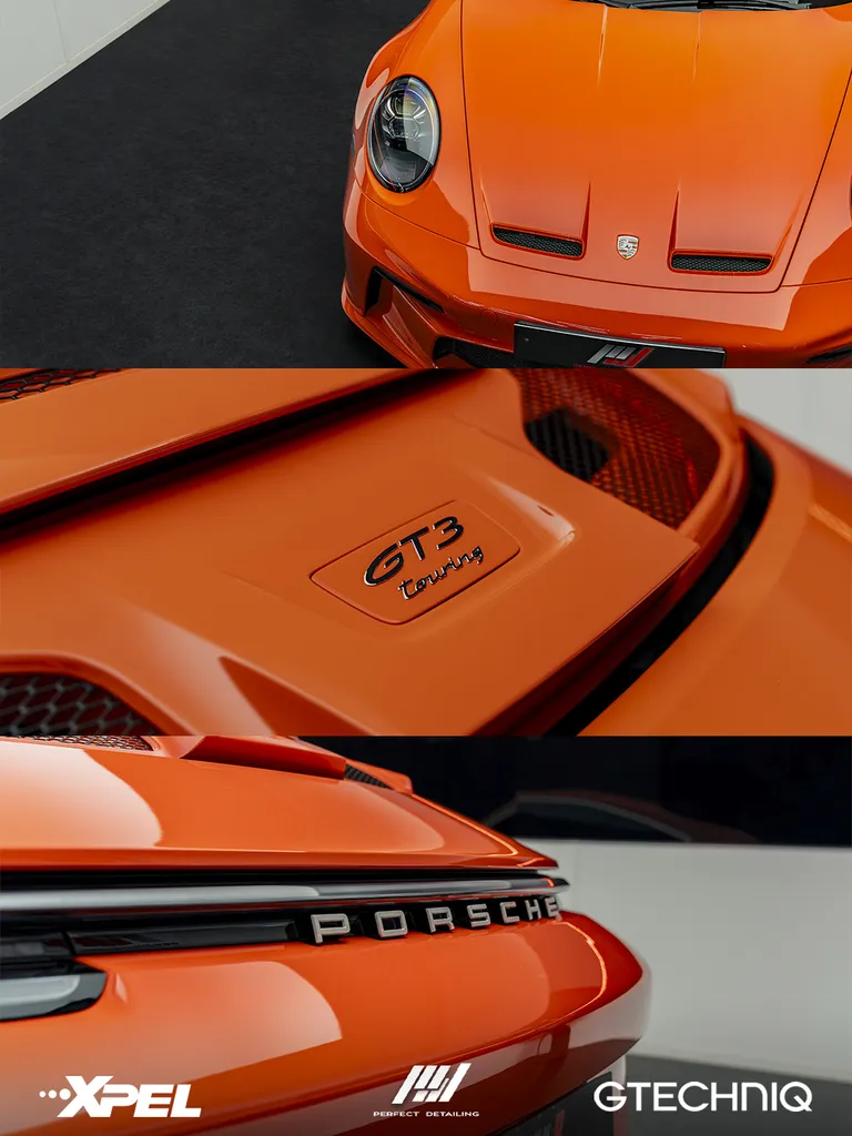 Porsche 911 TOURING ORANGE FUSION - PPF XPEL INTEGRAL - BRUXELLES