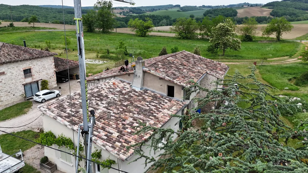 Rénovation de toiture en tuile canal à Gaillac