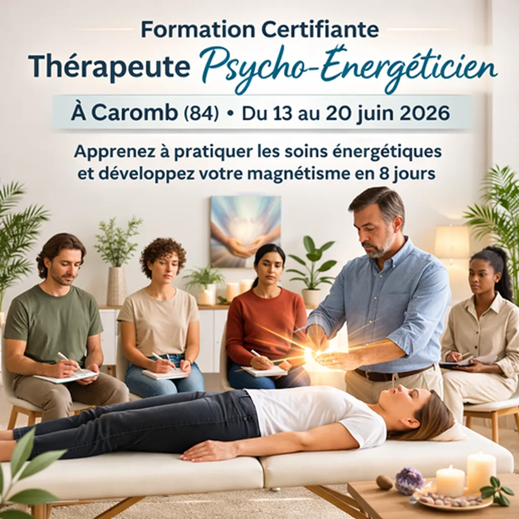 formation certifiante psycho-énergéticien à Caromb (84) 13 au 20 juin 2026