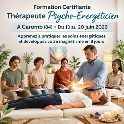 formation certifiante psycho-énergéticien à Caromb (84) 13 au 20 juin 2026