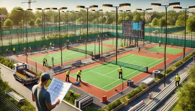 Conception, construction et rénovation de terrains de tennis et pickleball