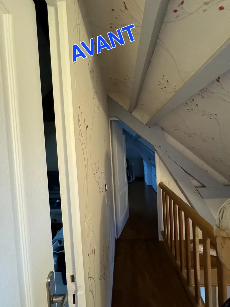 Rénovation enduit airless, peinture murs, plafonds et poutres entre ELBEUF ET ROUEN 