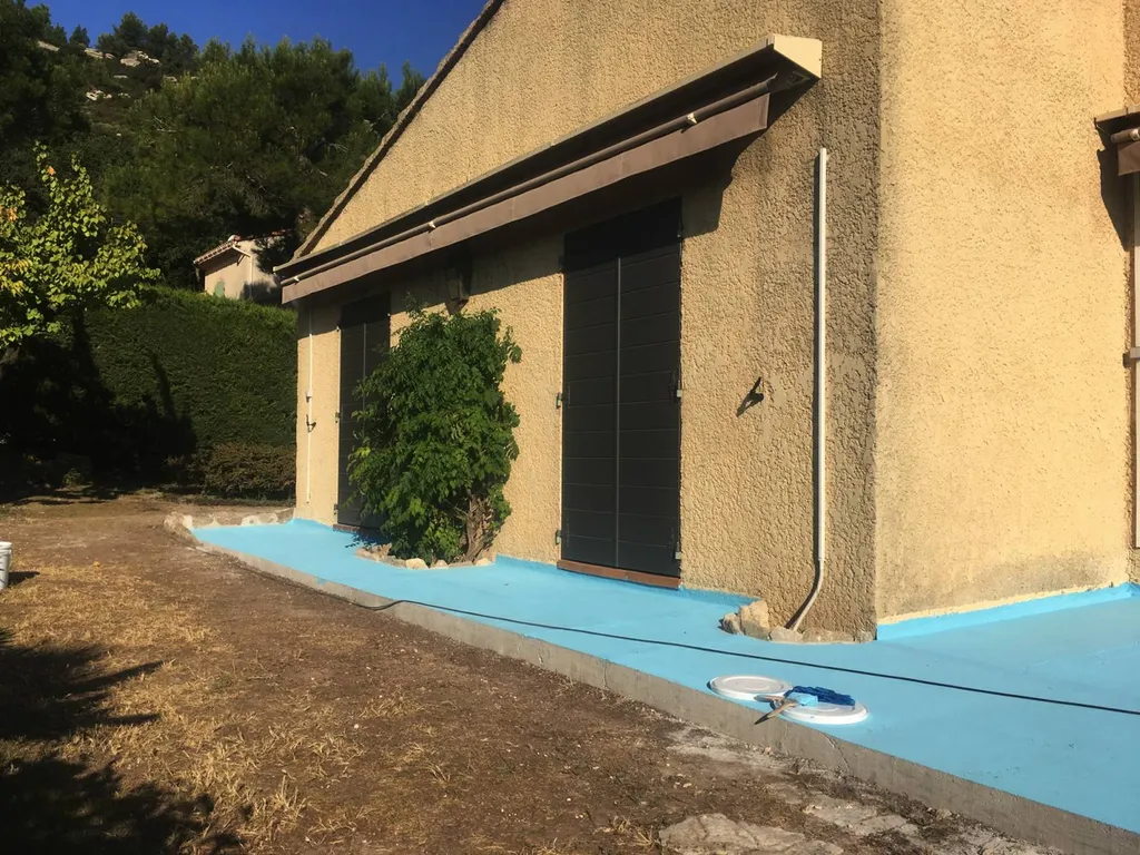 Rénovation d'une terrasse d'une maison individuelle à Lamanon