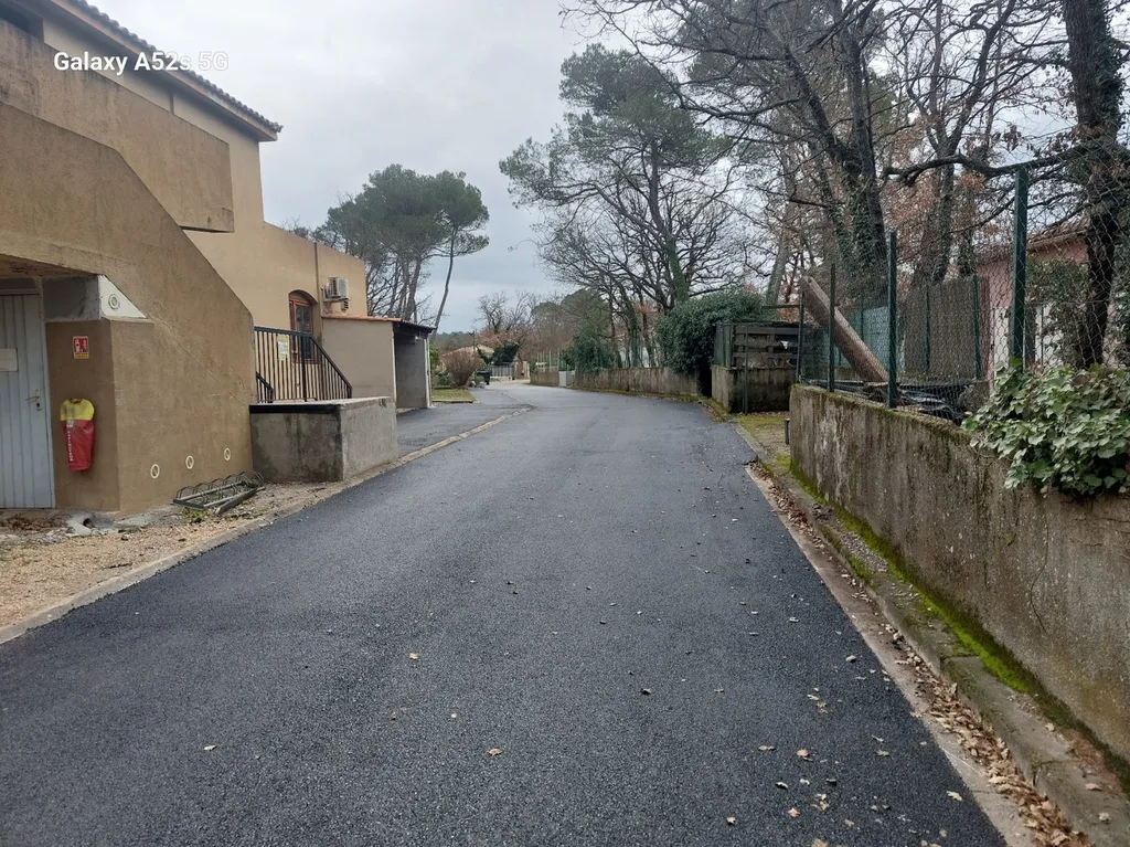 réfection de voirie sur Nans les pins dans le Var