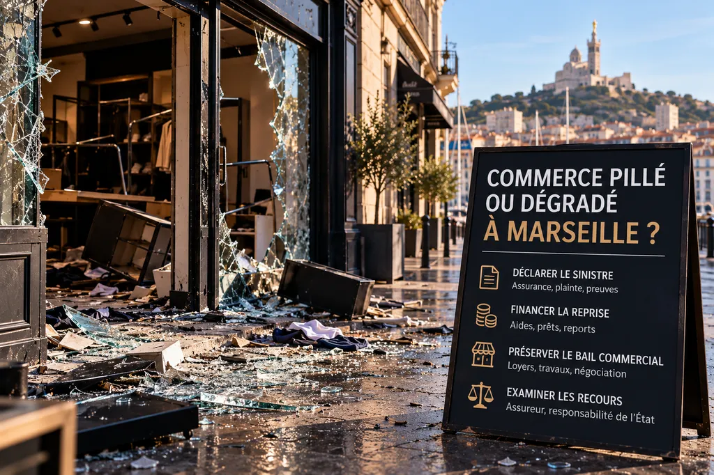 Avocat commerces pillés Marseille
