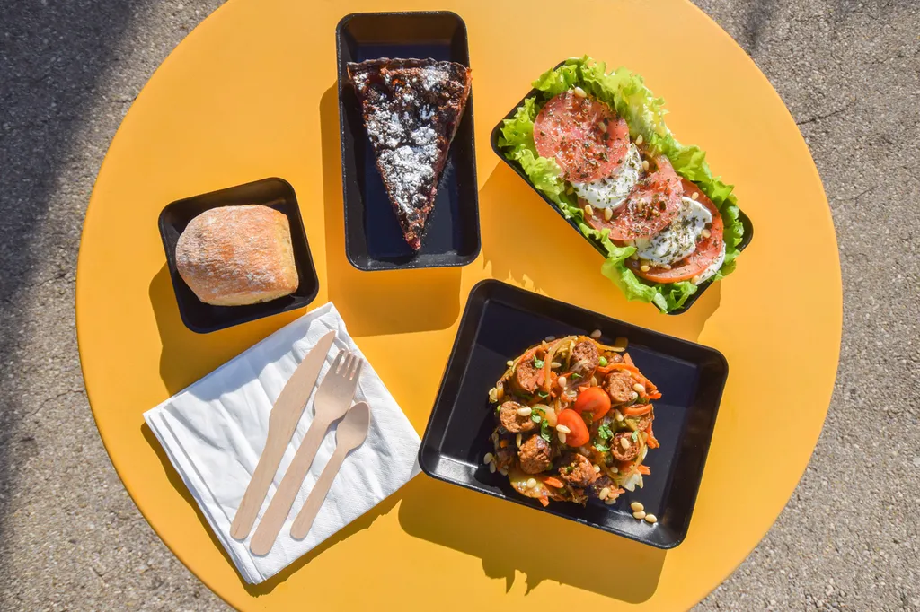 Plateau repas végétarien Gourmets Express : livraison déjeuner maison,  à 21 € TTC autour d'Aix-en-Provence