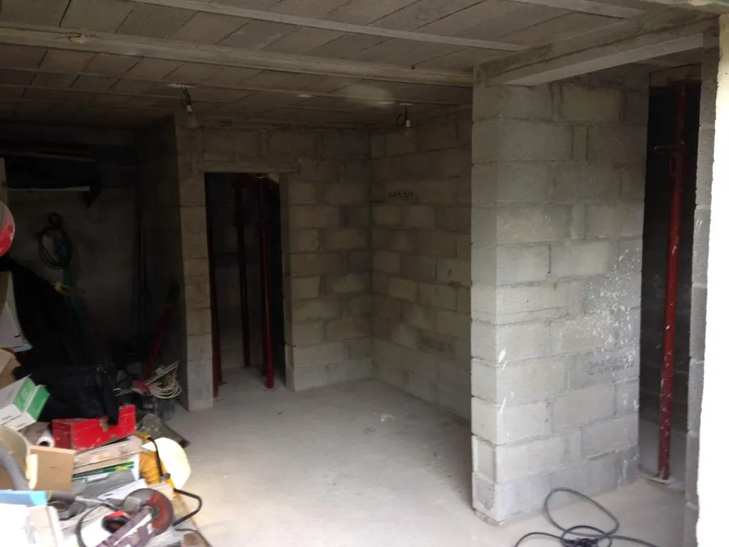 Réalisation d'un escalier en béton armé à Salon de Provence (13300)-Élévation de la cage d'escalier