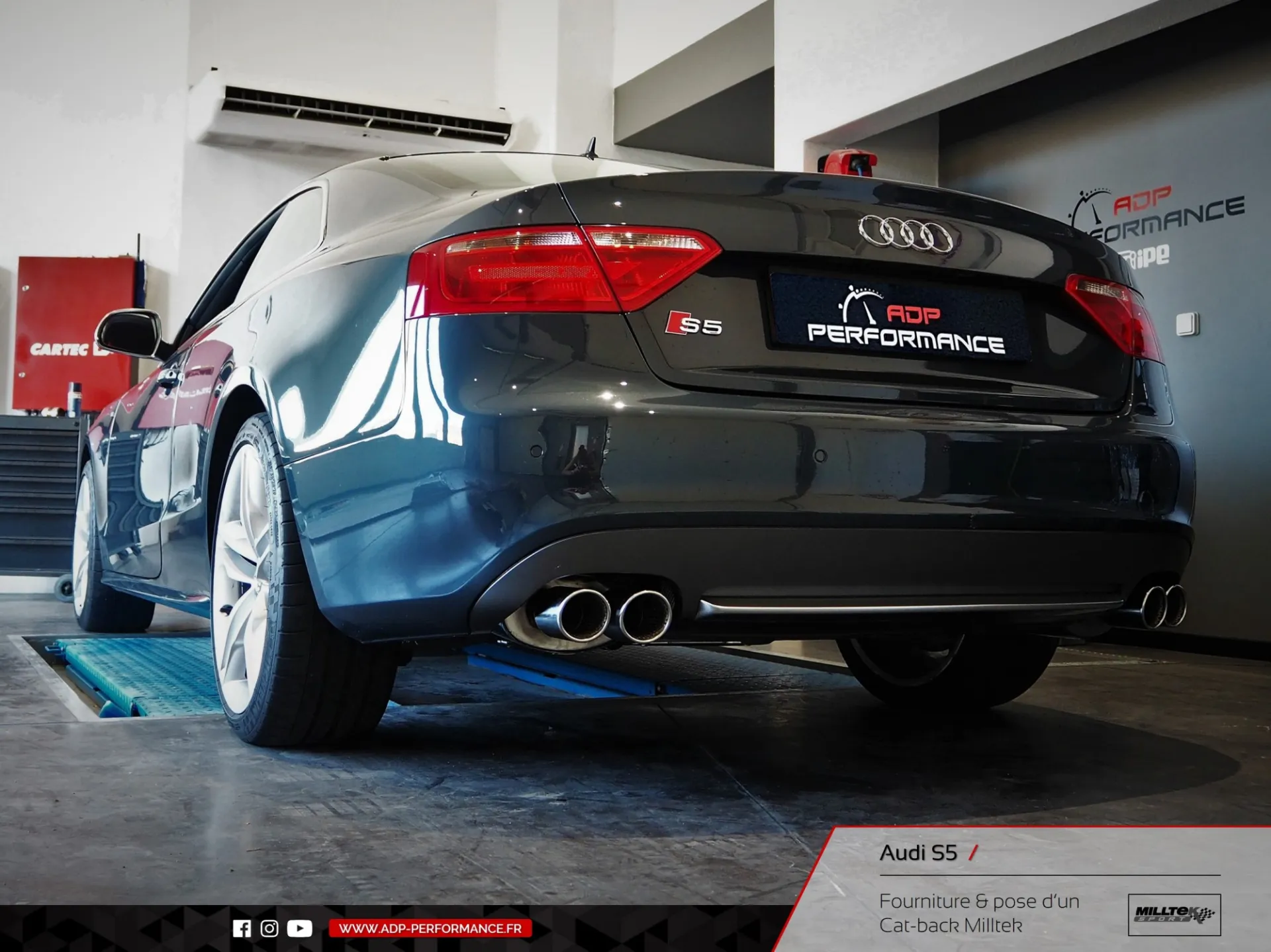 Ligne d'échappement Cat-back Milltek Audi S5 Salon de Provence - ADP Performance