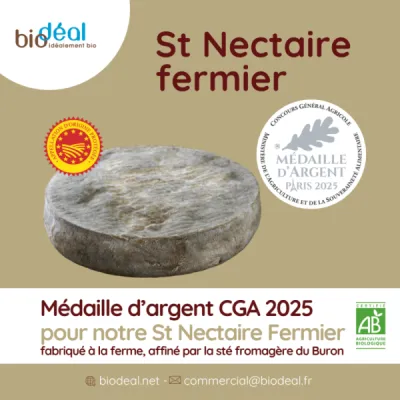 Médaille d'argent pour notre Saint Nectaire a