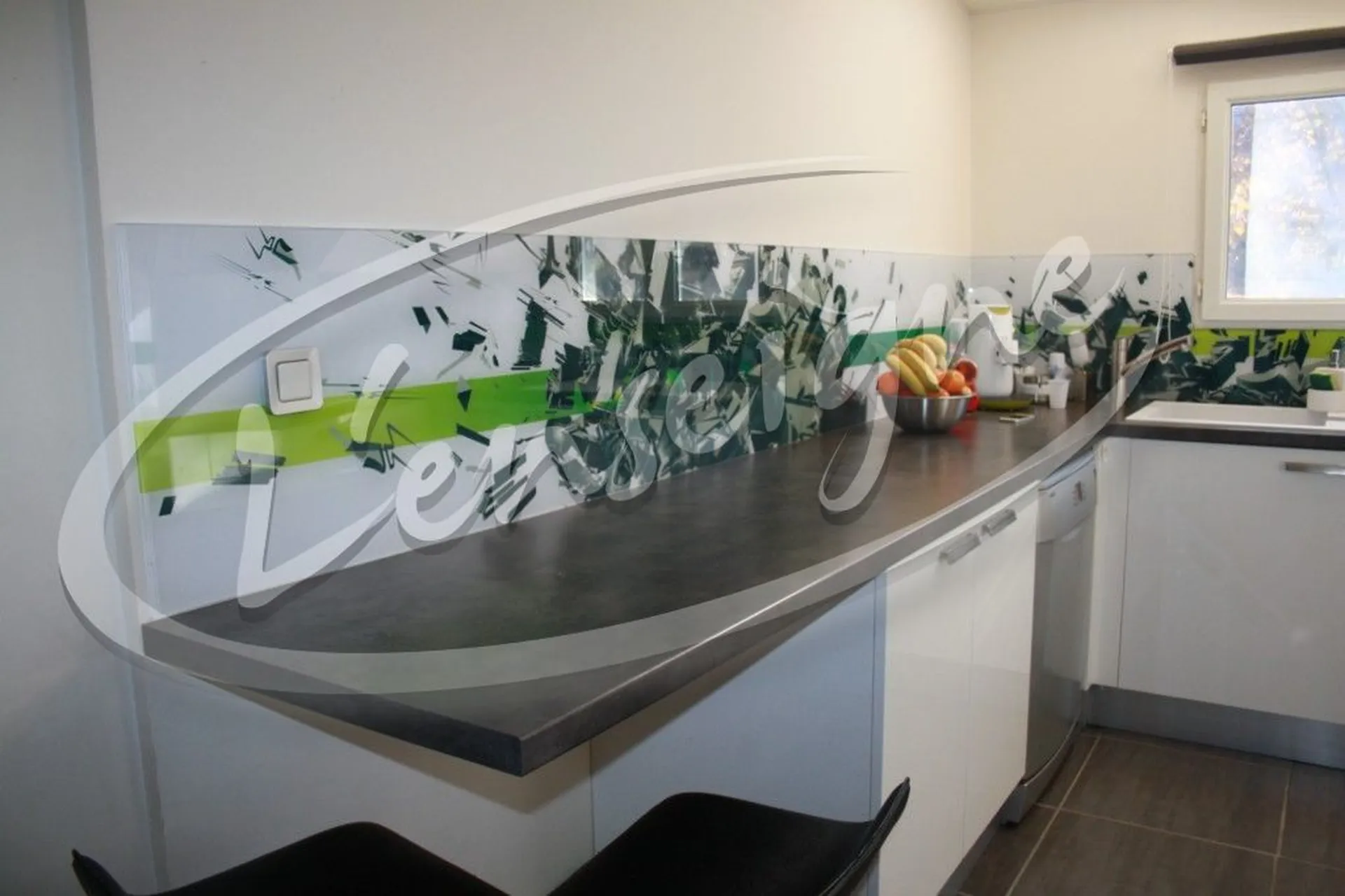 Crédance de cuisine en plexi martigues