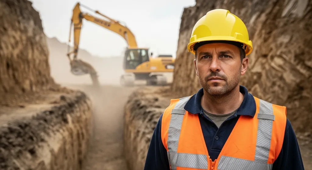 Chef d équipe VRD Canalisation sur son chantier 