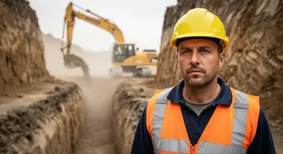 Chef d équipe VRD Canalisation sur son chantier 