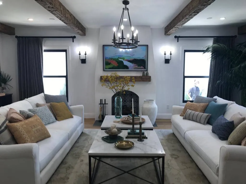 BETON CIRE BLANC POUR L'EMISSION AMERICAINE TOTAL RENOVATION A LOS ANGELES