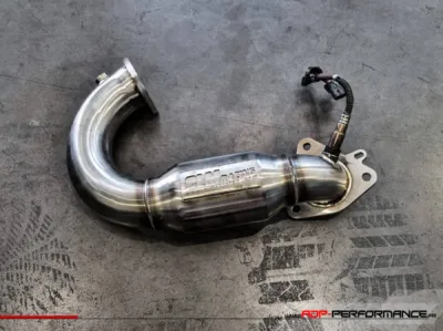 Installation downpipe decata CLM Racing Megane III RS 2.0T 265cv | ADP Performance Le Pontet 84130 Vaucluse