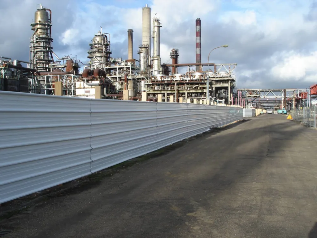 Mise en sécurité d'un chantier de démolition industriel à Peti couronne en Seine maritime 76