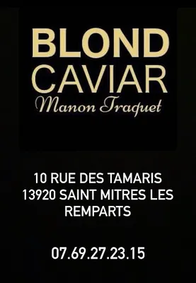 Coiffeur blond Caviar coloriste Saint Mitre les Remparts 