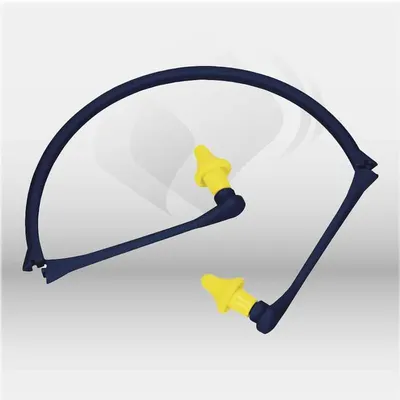 Bouchons d'oreille anti-bruit reliés par arceau pliable en polypropylène, embouts mousse PU, protection auditive EPI professionnelle – disponibles à Mont-de-Marsan, Landes (40), Nouvelle-Aquitaine et toute la France
