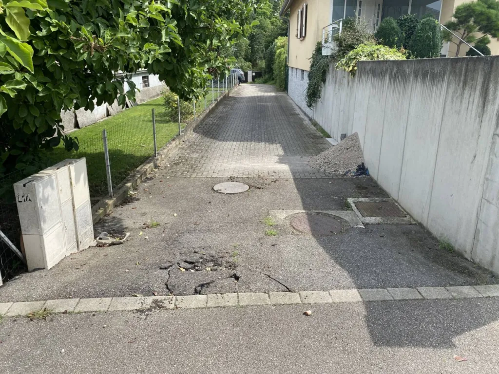 Découpe d'enrobé à Oberschaeffolsheim par CLK 