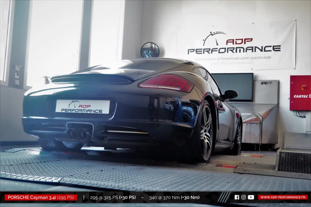 Reprogrammation moteur Marseille - Porsche Cayman S 3.4i 295cv - ADP Performance