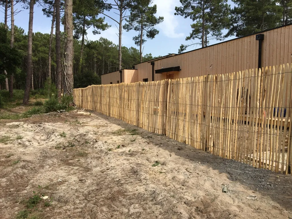 clôture avec des ganivelles à Arcachon