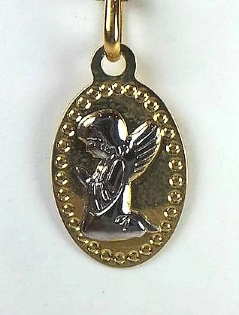 Médaille bicolore 18k
